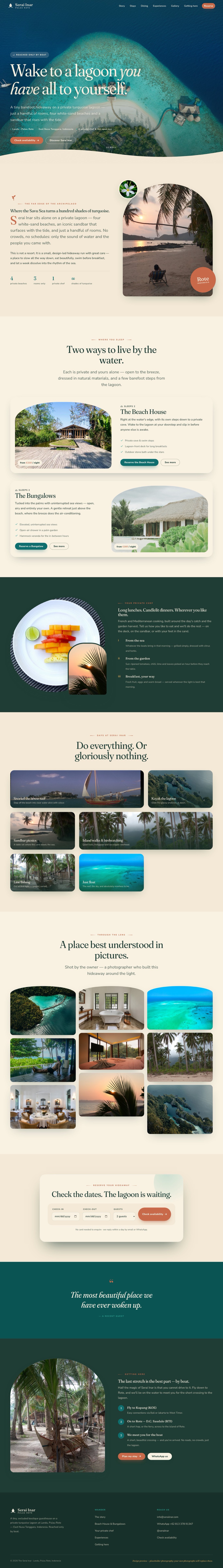 Lagoon — warm organic design preview